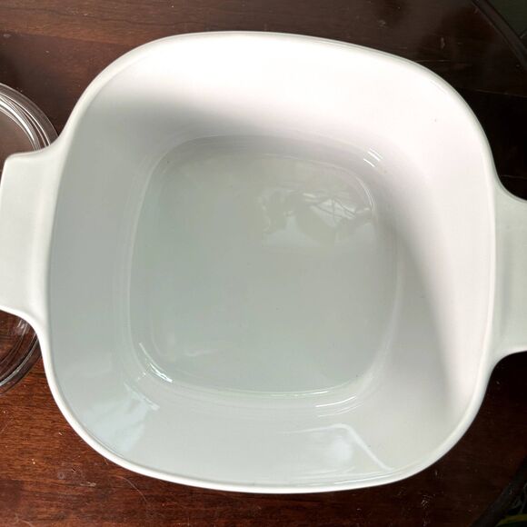 Vintage CorningWare 3L A-3-B Casserole Dish w/ Lid - Peach Floral Retro Kitchen - Picture 8 of 9